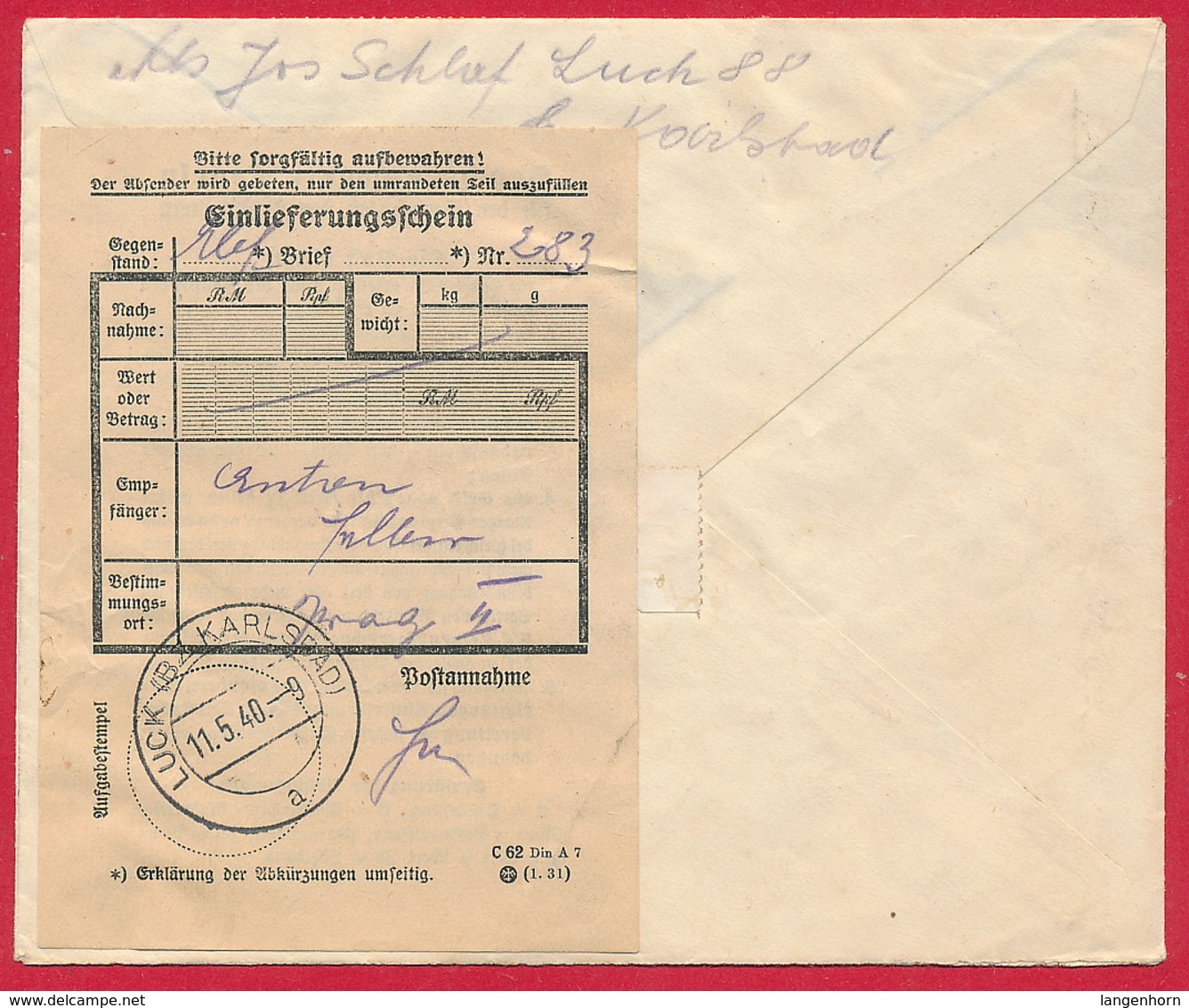 D. Reich Nr. 744-745 Auf R-Brief (Michel 35,-- €) - Lettres & Documents