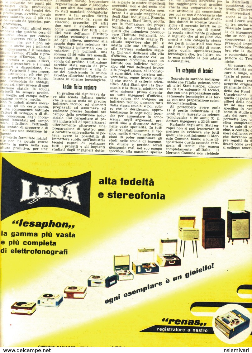 (pagine-pages)PUBBLICITA' LESA  Tempo1959/43. - Altri & Non Classificati