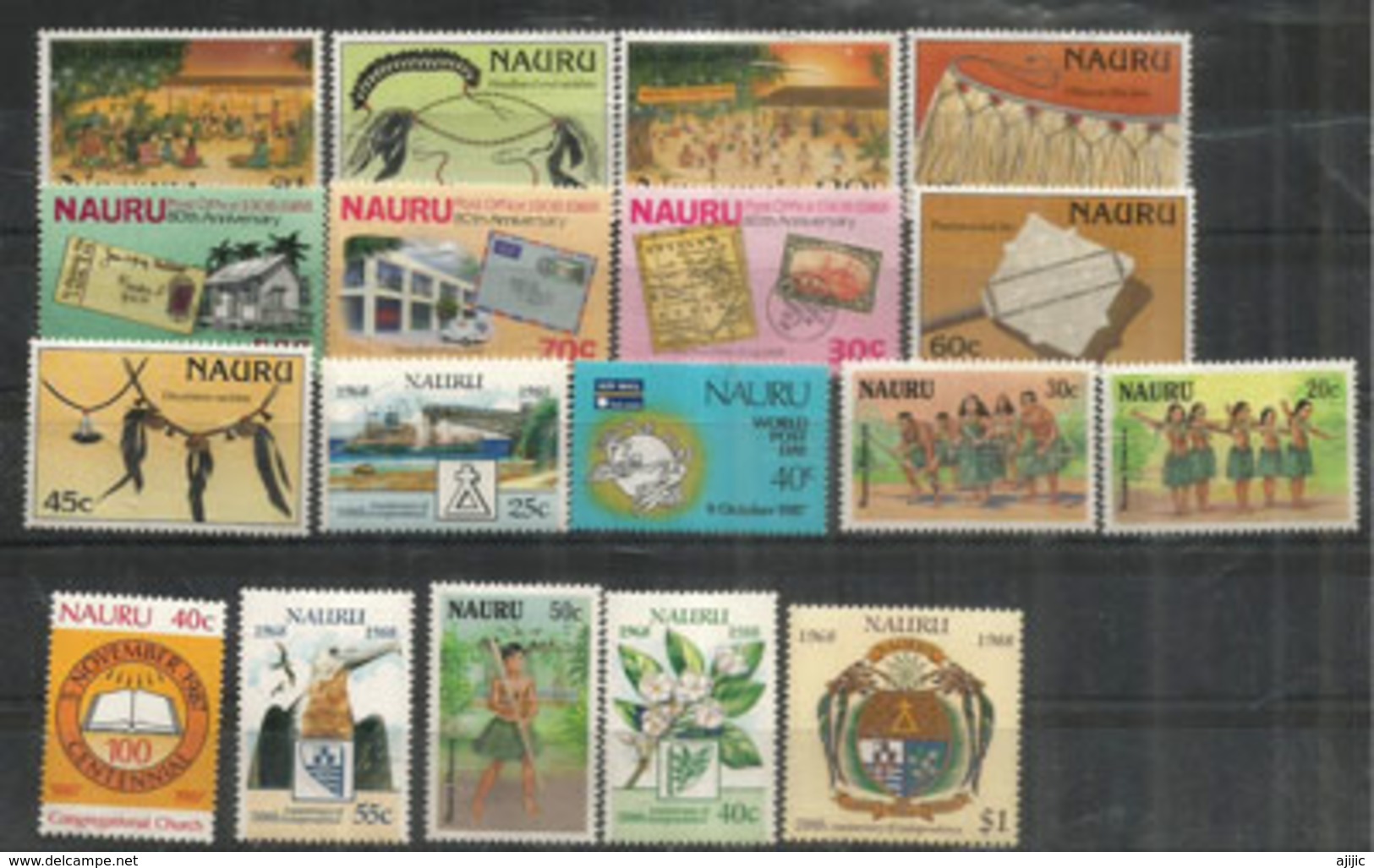 Années 1987-1988.  18 Timbres Neufs **  Côte 37,00 Euro - Nauru
