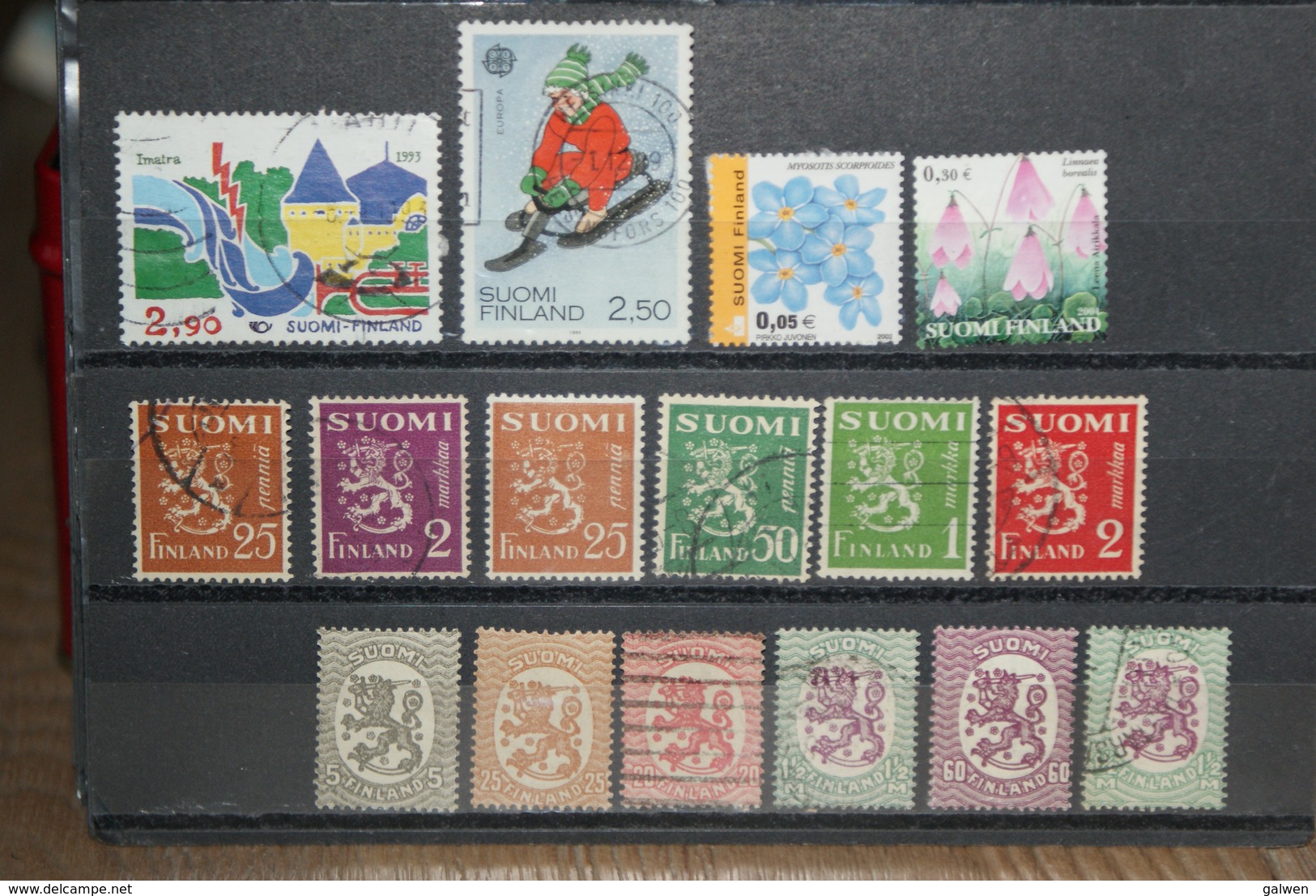 LOT TIMBRES OBLITERES FINLANDE - Collections