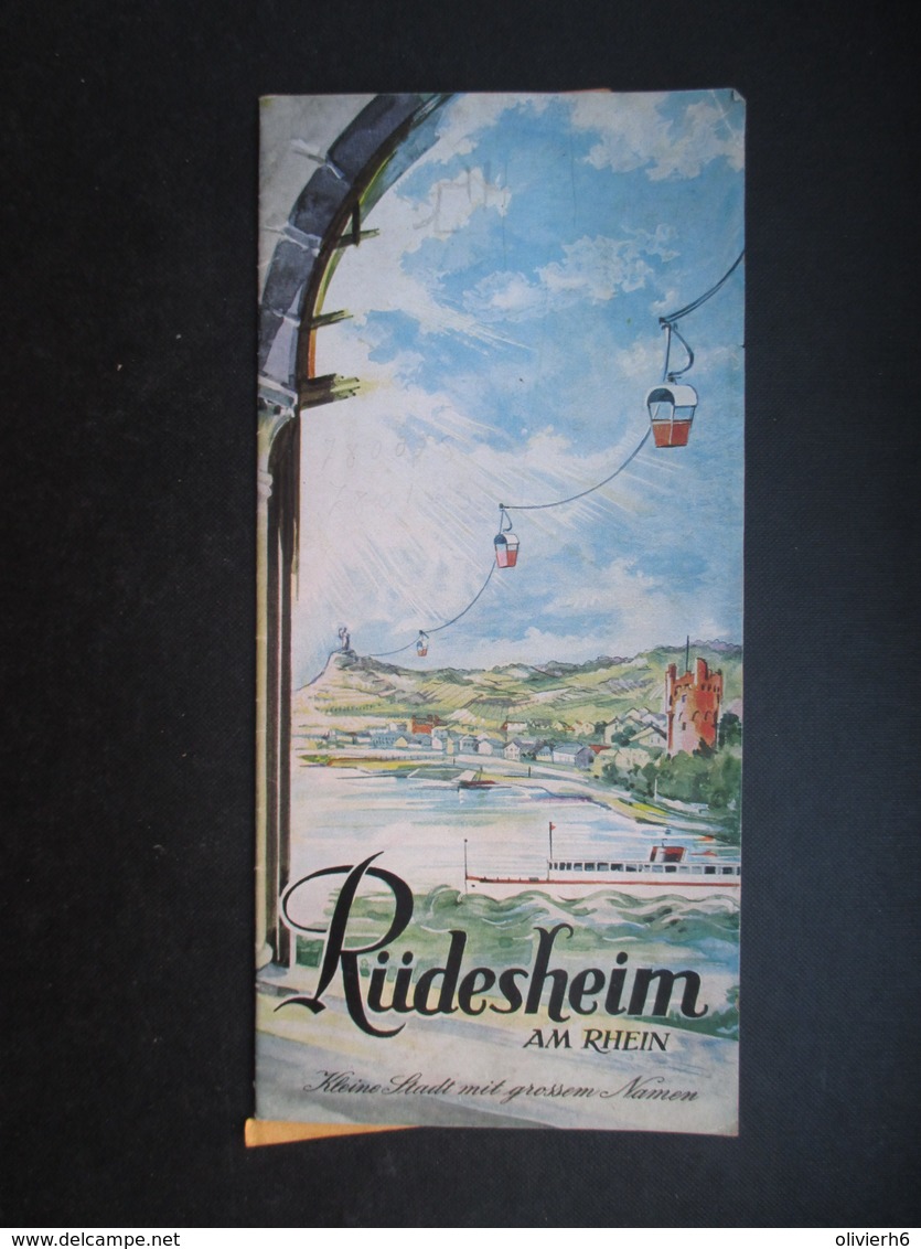 DéPLIANT TOURISTIQUE (M1903) ALLEMAGNE (2 Vues) Rudesheim Am Rhein - Dépliants Touristiques