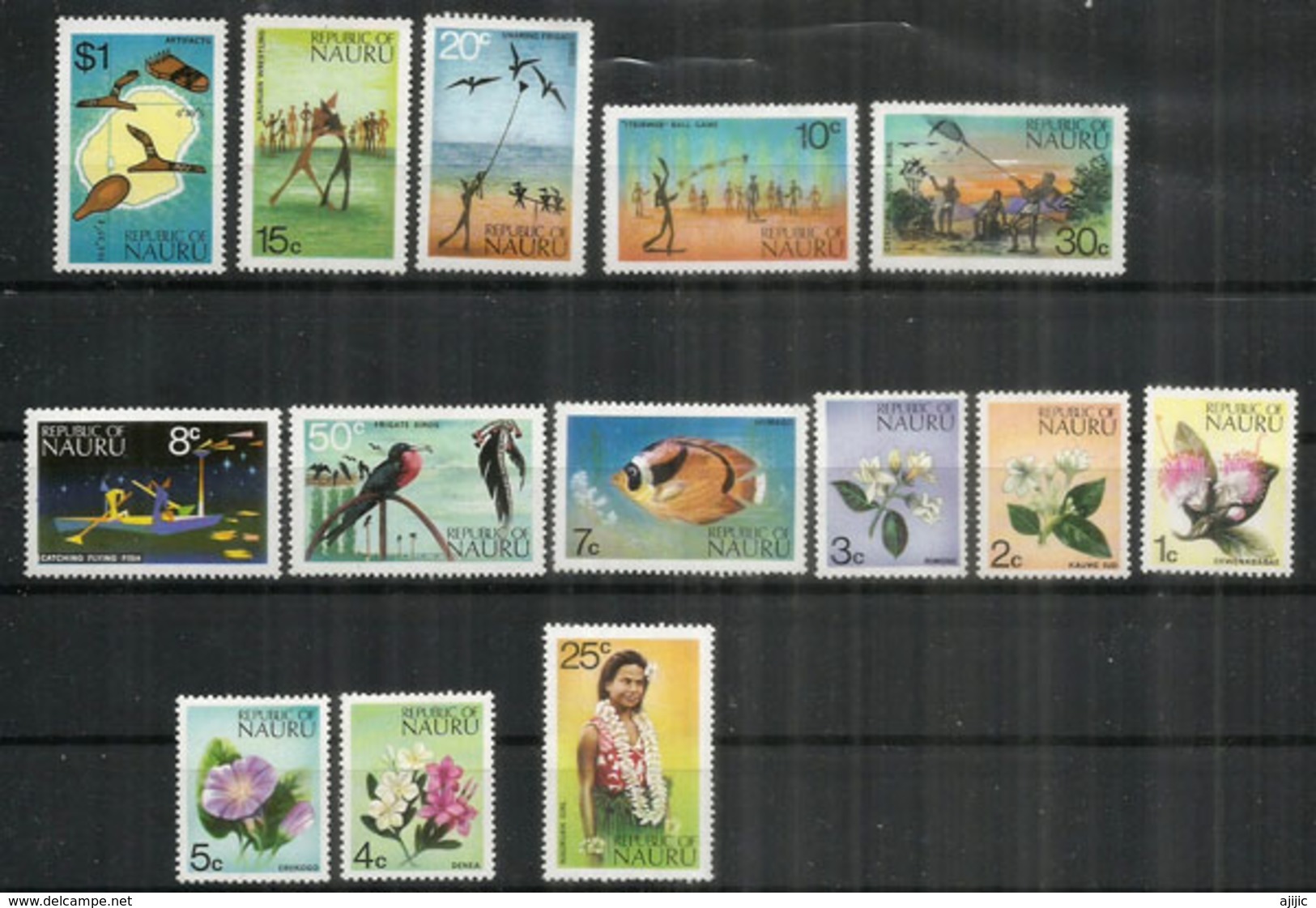 Beach Games + Fleurs & Faune De L'île, 14 Timbres Neufs ** Série Complète.  Côte 25,00 Euro - Nauru