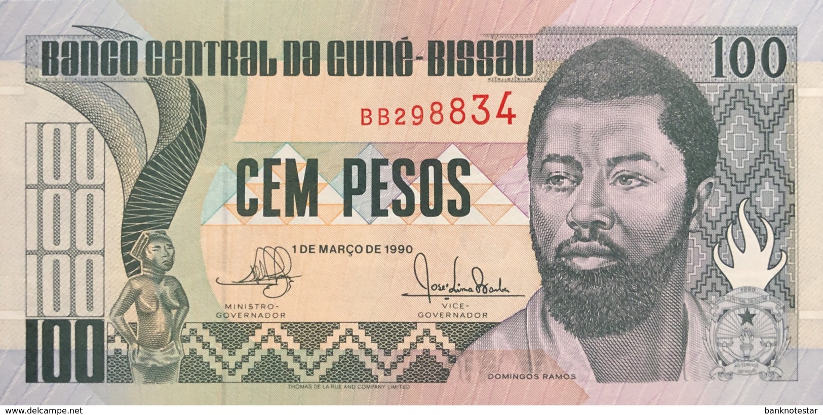 Guinea Bissau 100 Pesos, P-11 (1.3.1990) - UNC - Guinea-Bissau