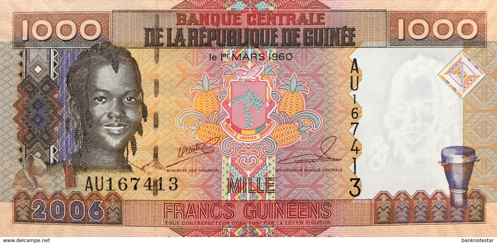 Guinea 1.000 Francs, P-40 (2006) - UNC - Guinée