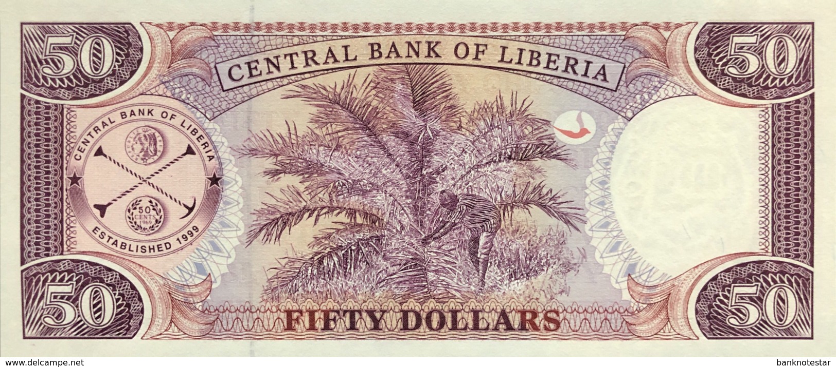 Liberia 50 Dollars, P-29a (2003) - UNC - Liberia