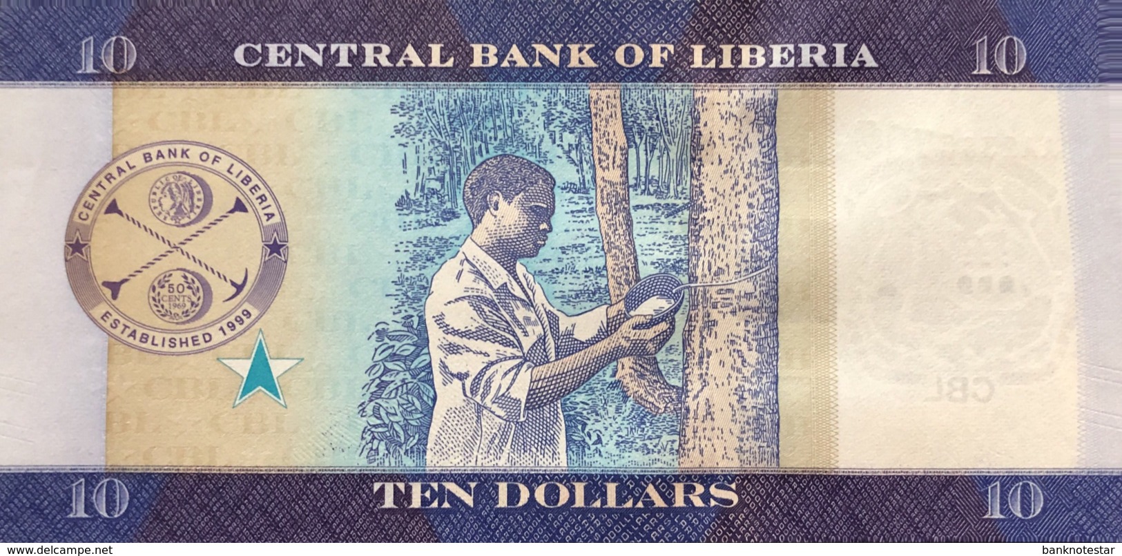 Liberia 10 Dollars, P-32 (2016) - UNC - Liberia