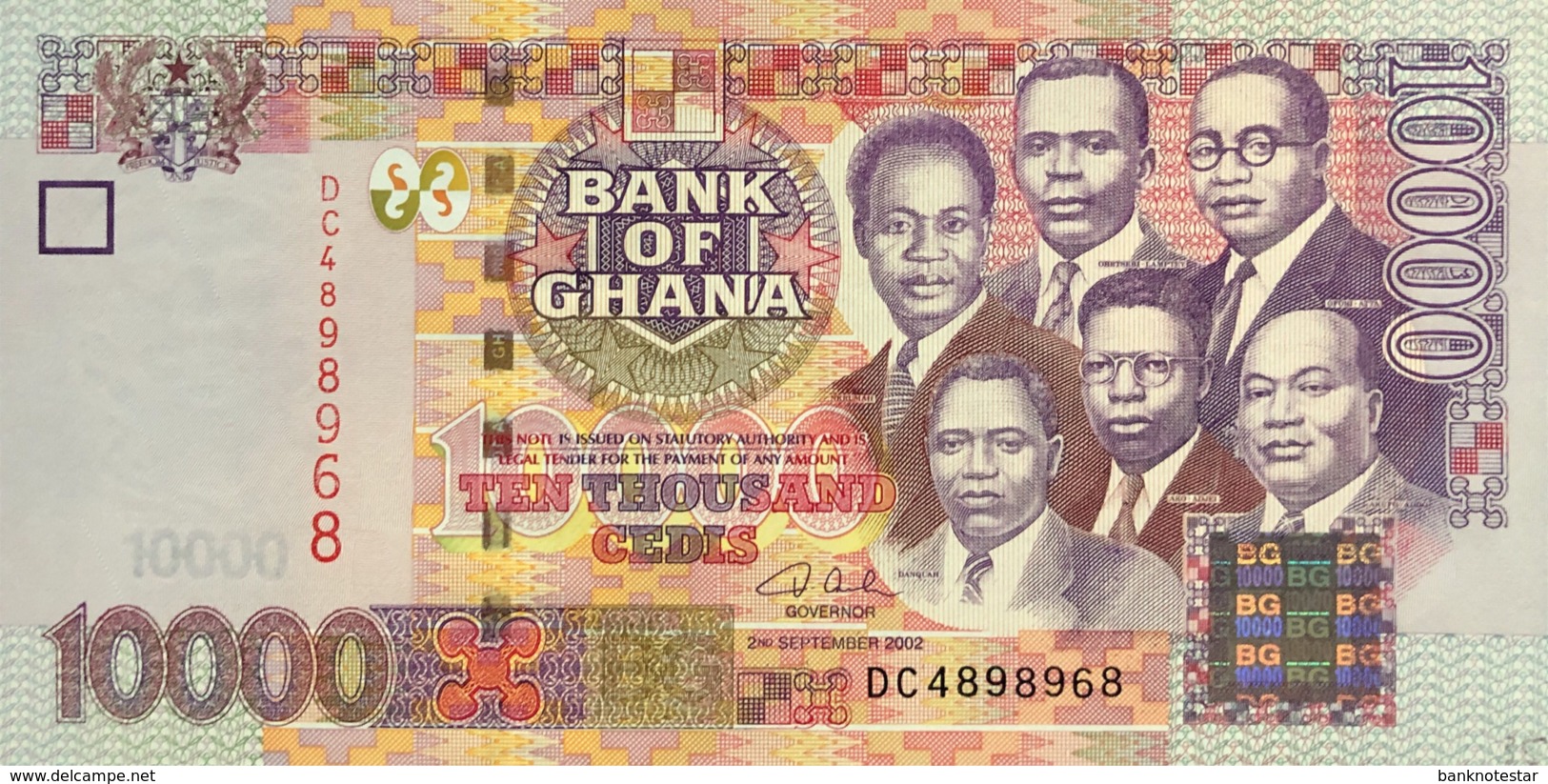 Ghana 10.000 Cedis, P-35a (2.9.2002) - UNC - Ghana