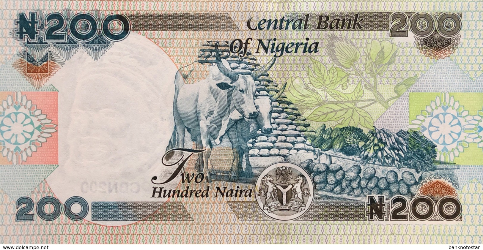 Nigeria 200 Naira, P-29h (2009) - UNC - Nigeria