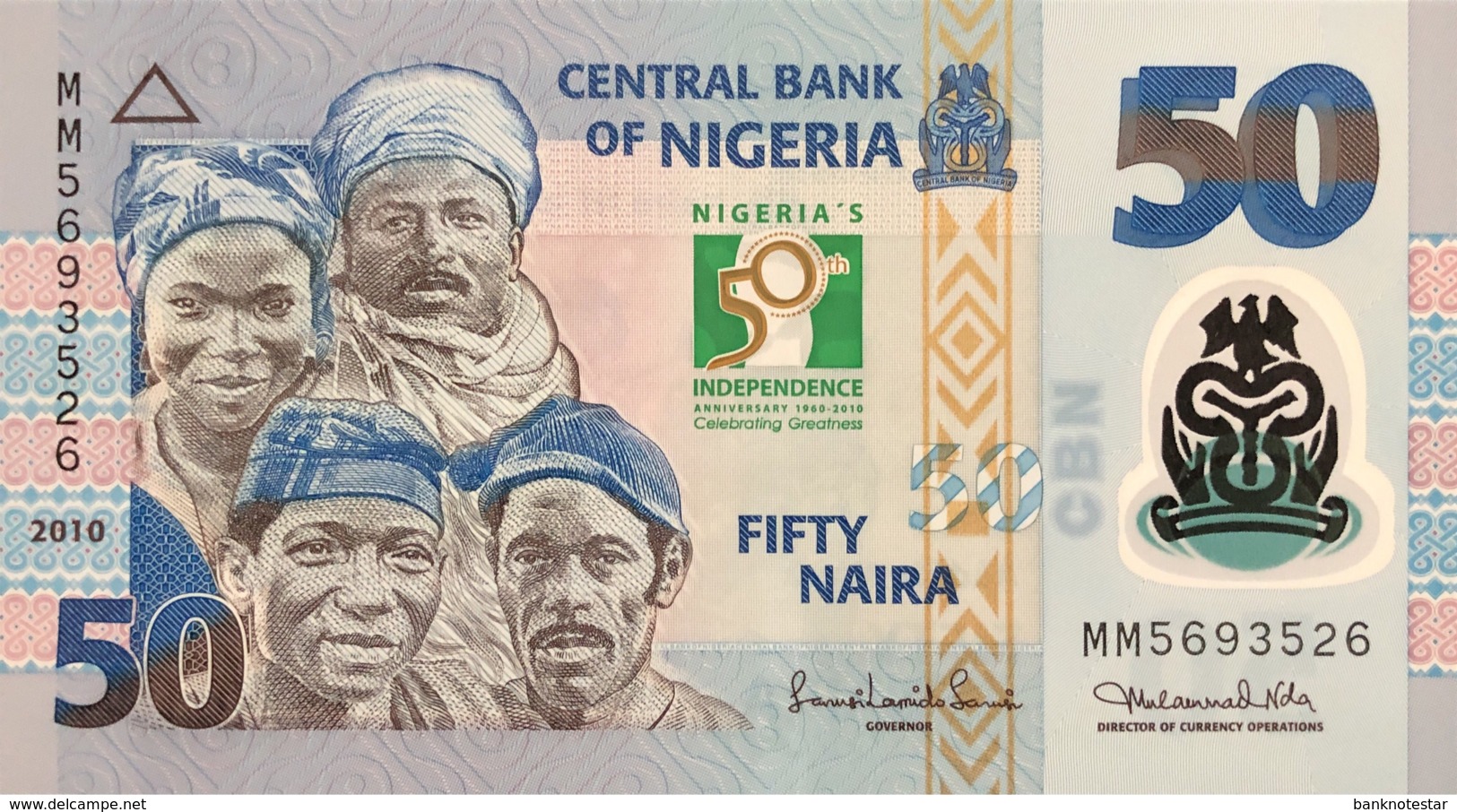 Nigeria 50 Naira, P-37 (2010) - UNC - 50 Years Indipendence Of Nigeria - Nigeria