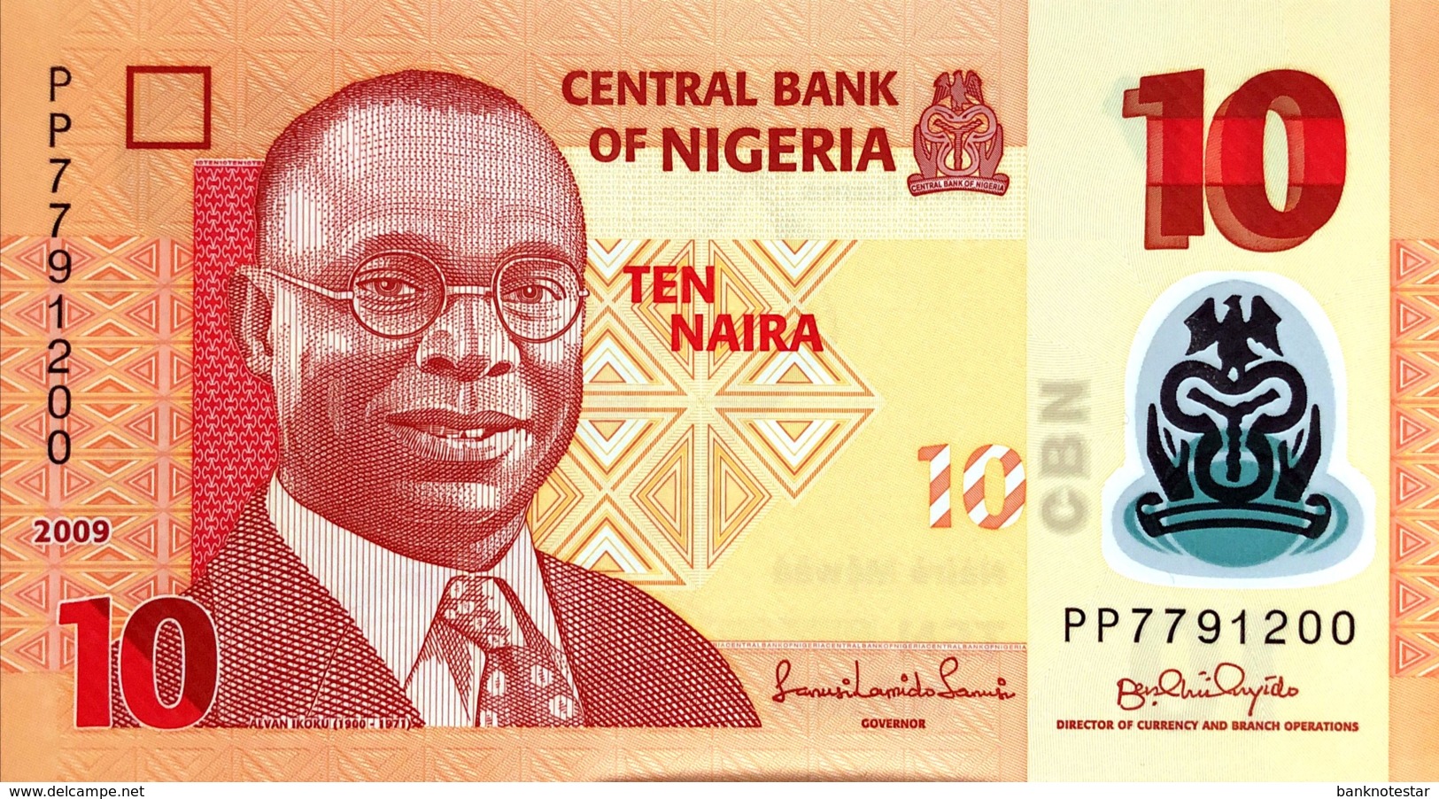 Nigeria 10 Naira, P-39a (2009) - UNC - Nigeria