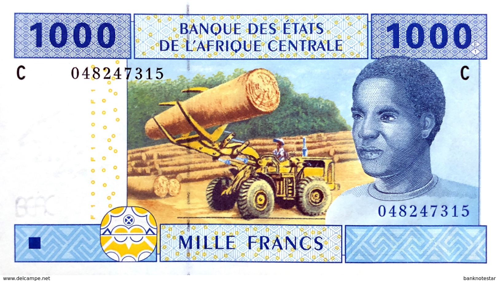Central African States 1.000 Francs, P-607C (2002) - UNC - CHAD - Centraal-Afrikaanse Staten