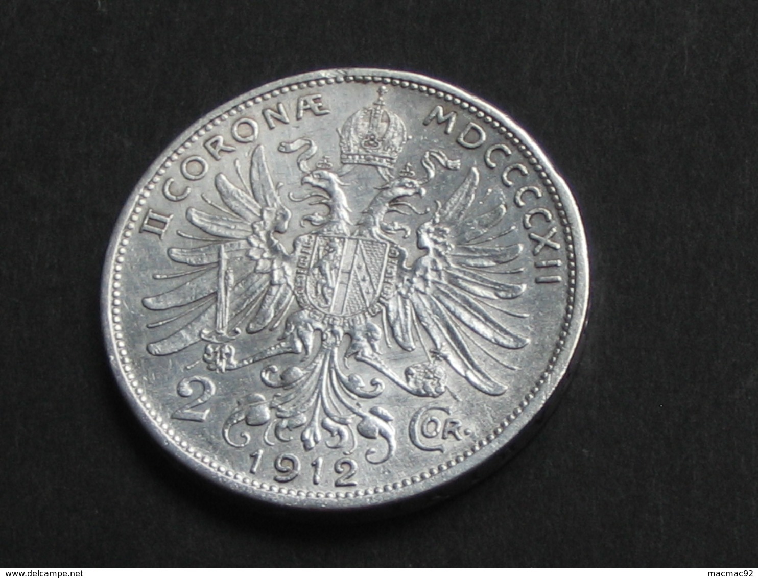 2 Corona 1912  - AUTRICHE - Argent - Silver  **** EN ACHAT IMMEDIAT **** - Autriche