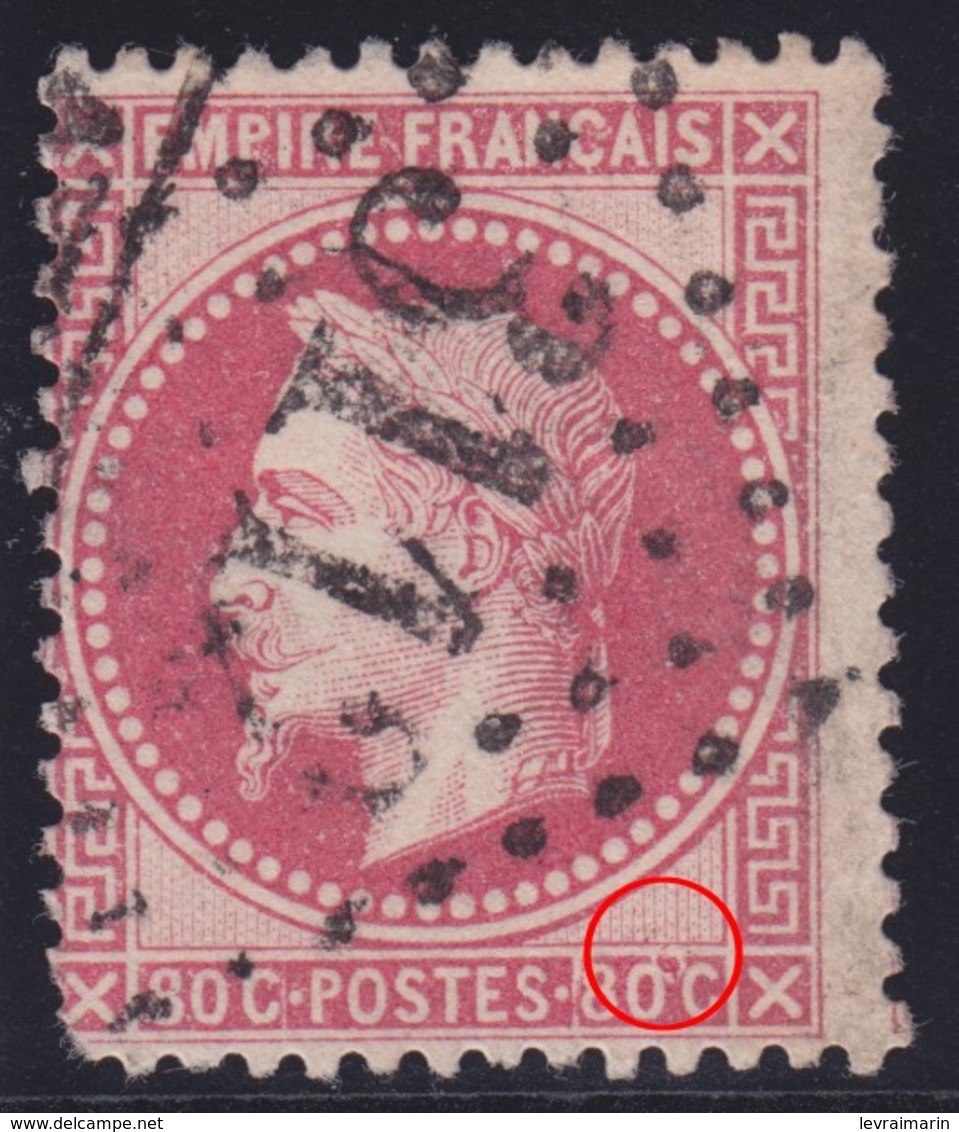 N°32 Position 42A1 Variété Suarnet 2 Grosse Tache Rose, Un Angle Court Sinon TB, Pas Courant. - 1863-1870 Napoléon III Lauré