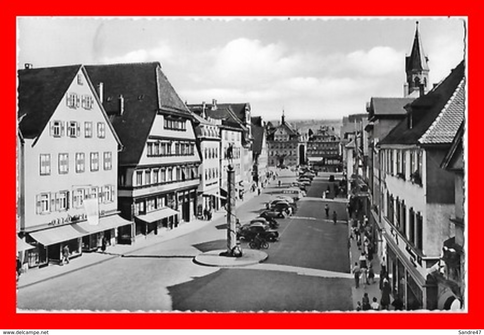 CPA SCHWABISCH GMUND (Allemagne)   Blick Auf Marktplatz  Mit Rathaus, Animé, Commerces, ...I0411 - Schwaebisch Gmünd