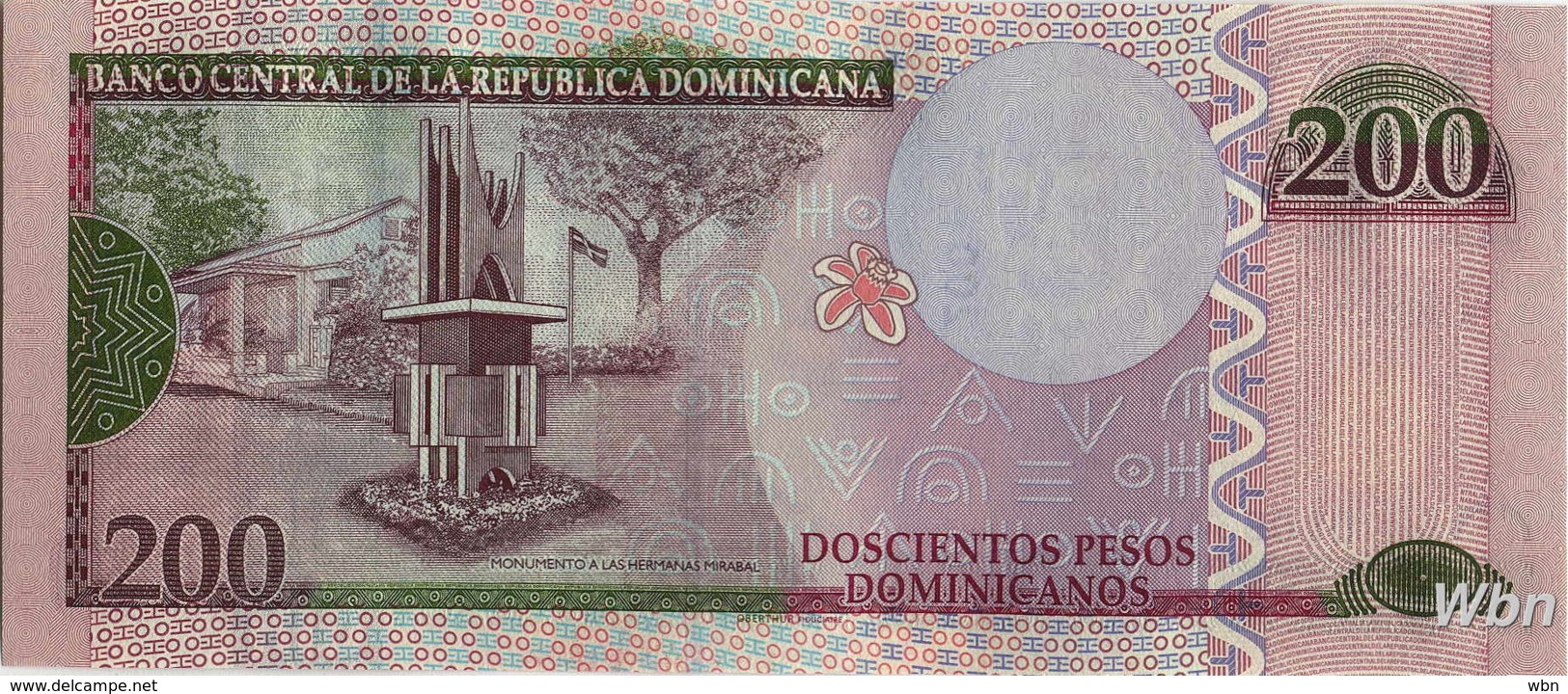Dominican Republic 200 Pesos (P185a) 2013 -UNC- - Repubblica Dominicana