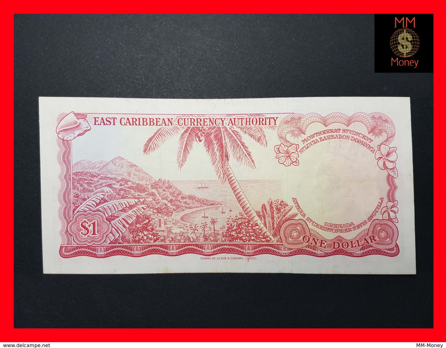 East - Eastern Caribbean 1 $ 1965  P. 13 F  Sig. 3  VF \ XF - Ostkaribik