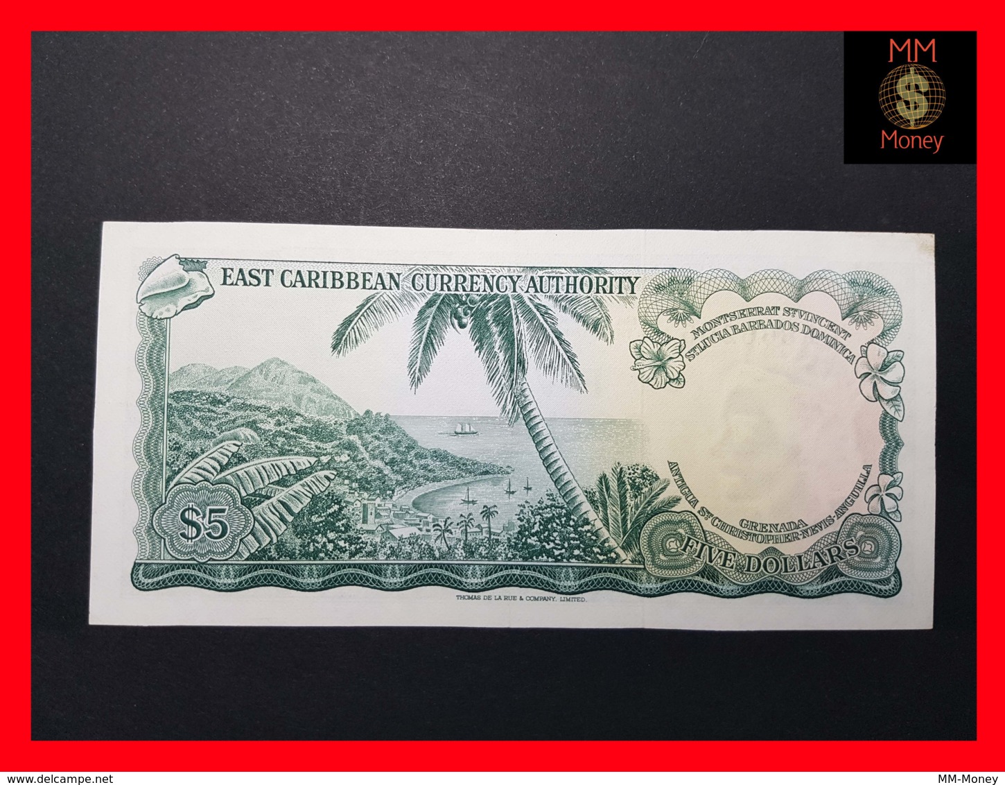 East - Eastern Caribbean 5  $  1965  P. 14  Sig. 6  Stain   XF + - East Carribeans