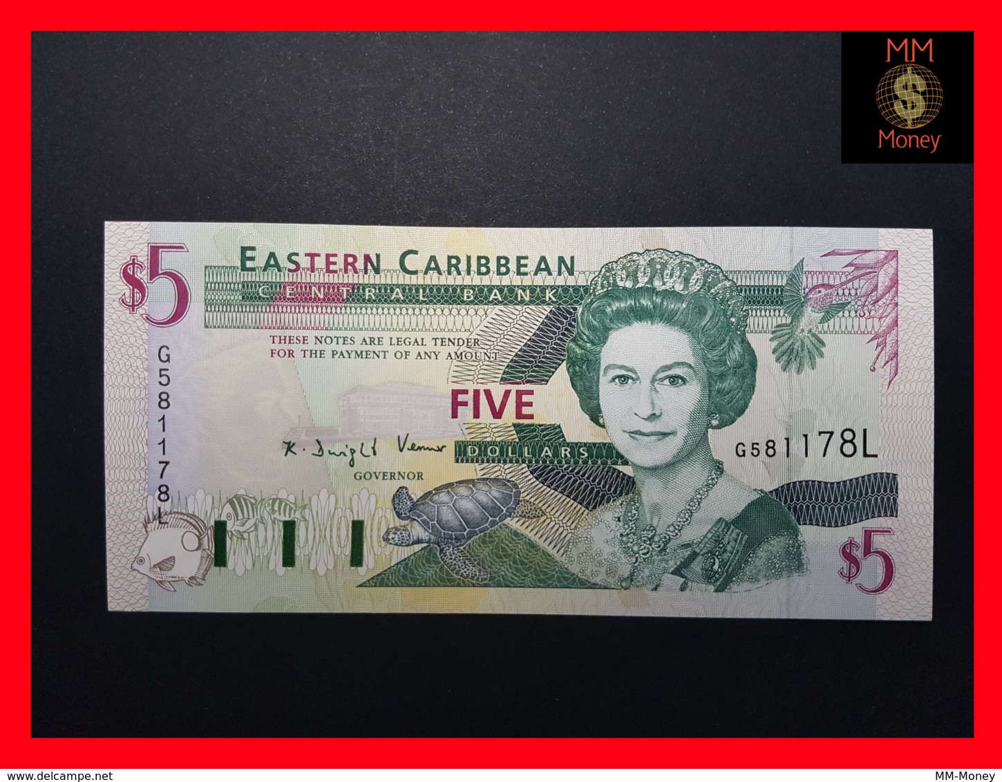 EAST CARIBBEAN 5 Dollars 1994 P. 31 L  St. Lucia   UNC - Oostelijke Caraïben