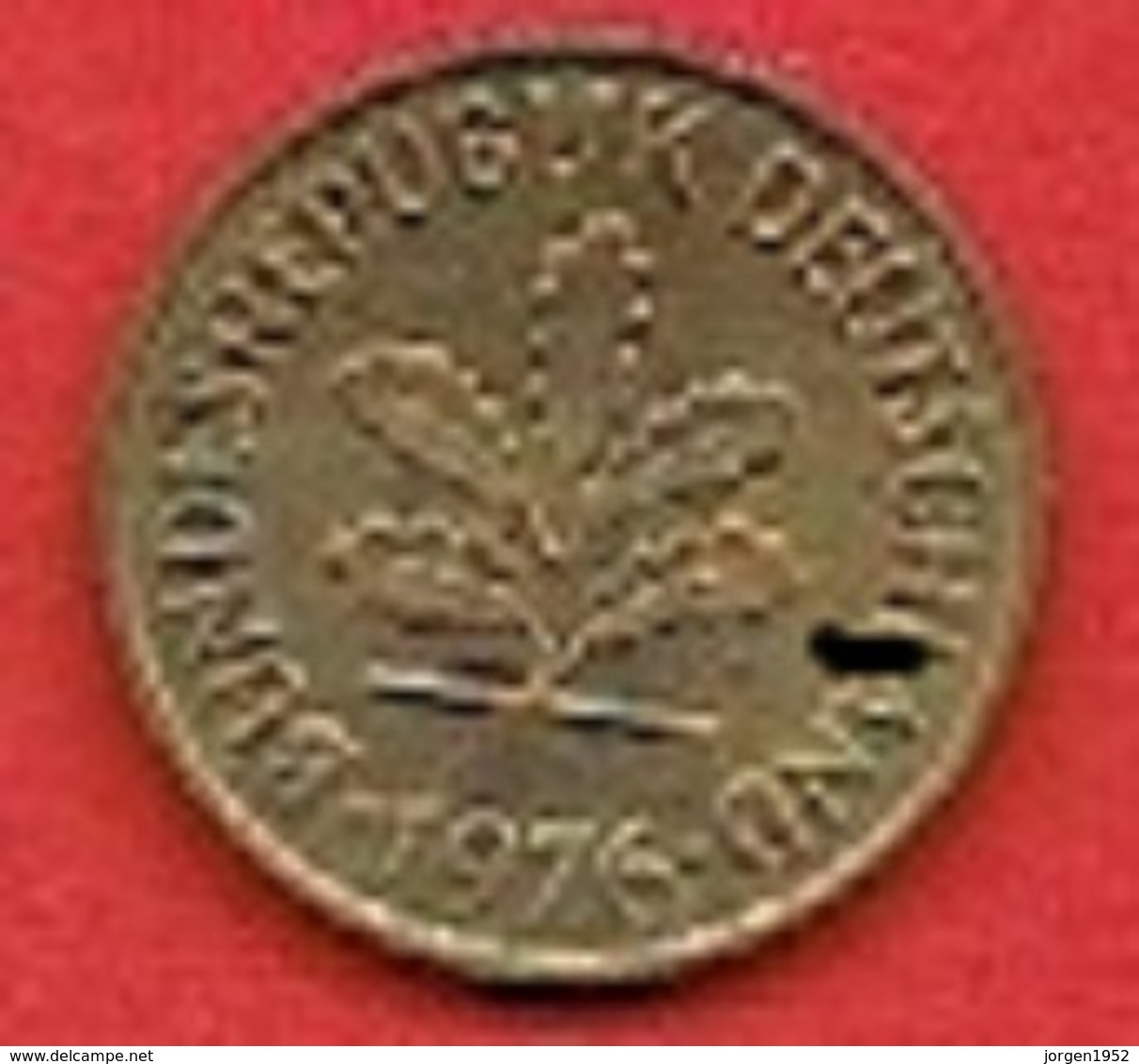 GERMANY #  5 PFENNING FROM 1976 - 5 Pfennig