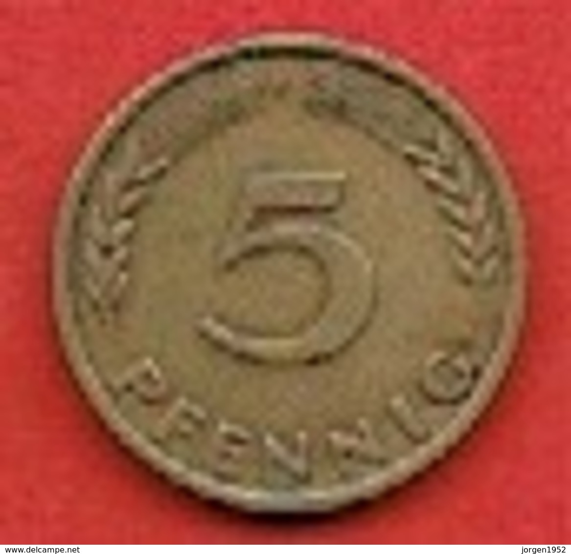 GERMANY #  5 PFENNING FROM 1950 - 5 Pfennig