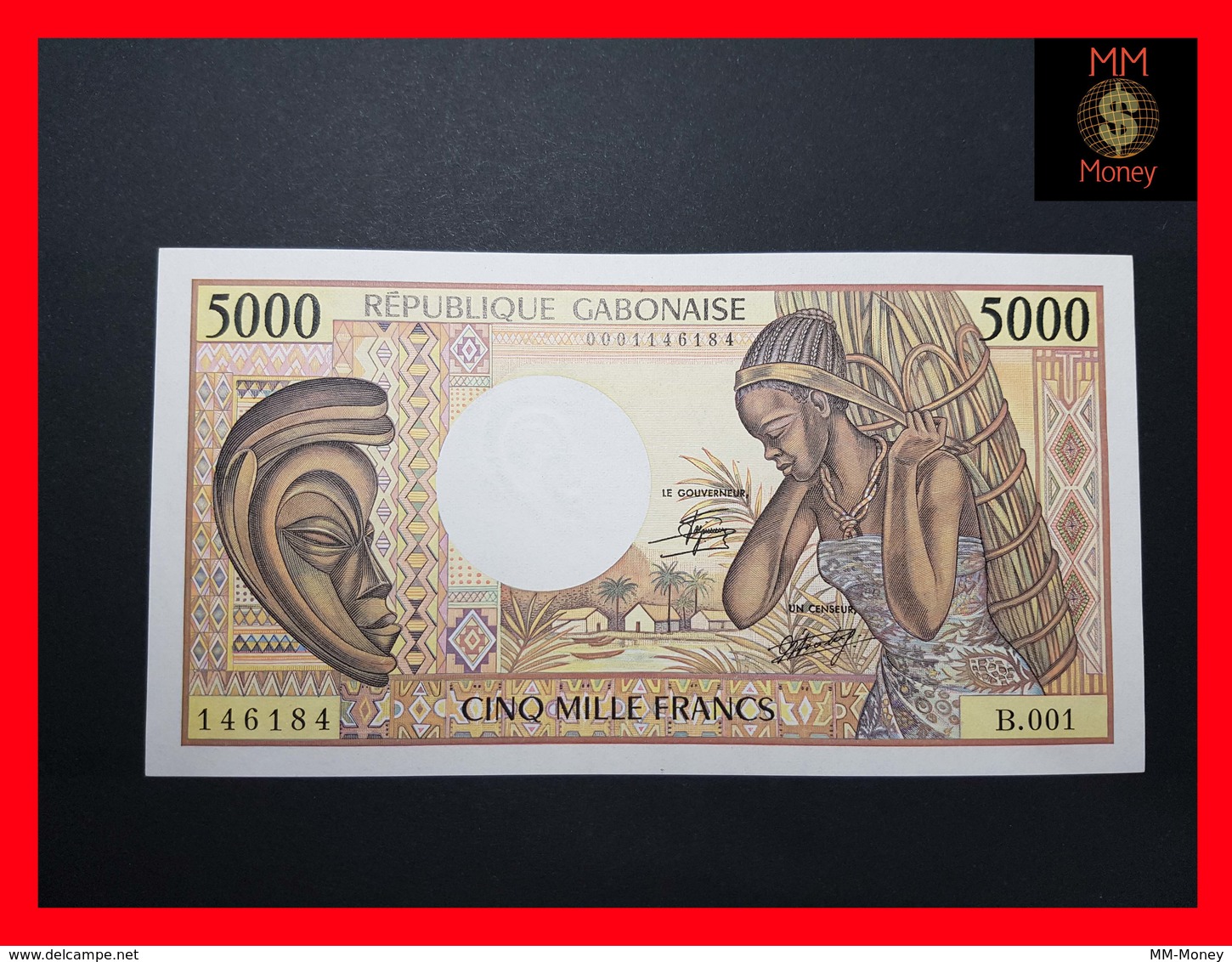 GABON 5.000 5000 Francs 1984 P. 6 UNC - Gabon