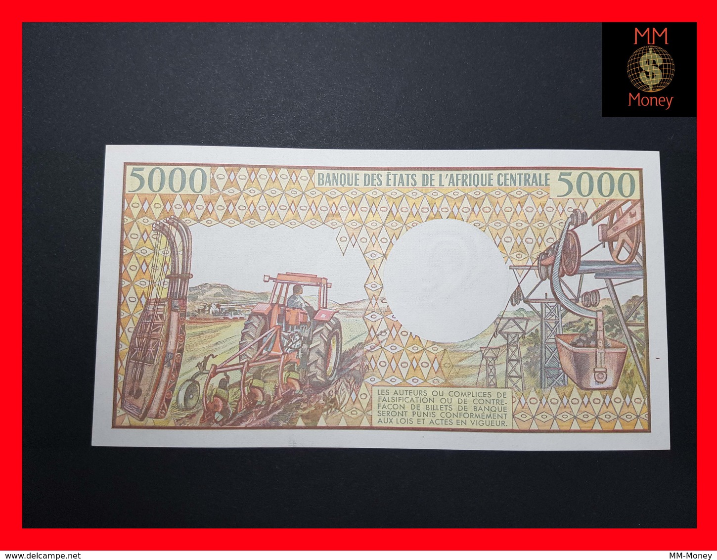 GABON 5.000 5000 Francs 1984 P. 6 UNC - Gabon