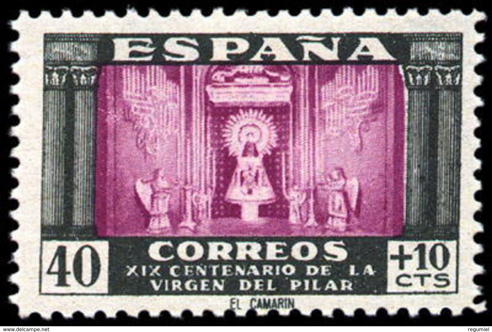 España 0998 ** Pilar El Camarin. 1946 - Nuevos