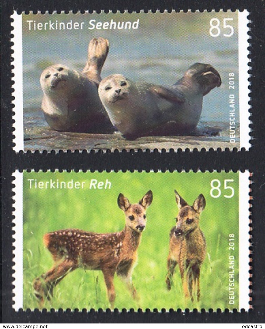 20.- GERMANY 2018 FAUNA - ROE DEER AND HARBOR SEAL - Nuevos