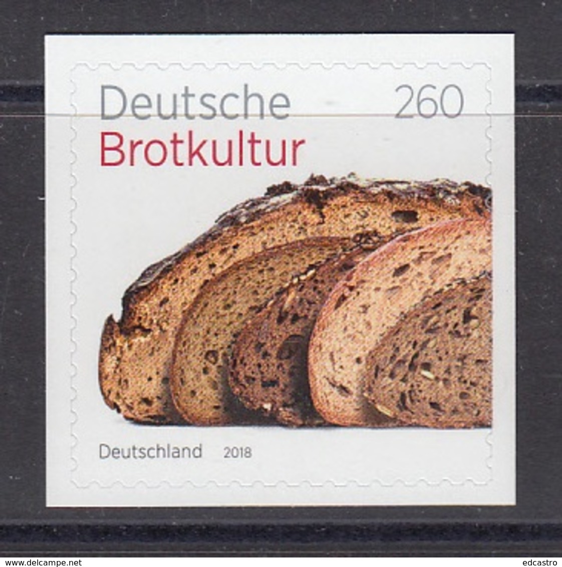 23.- GERMANY 2018 SELF ADHESIVE GERMAN BREAD CULTURE - Neufs