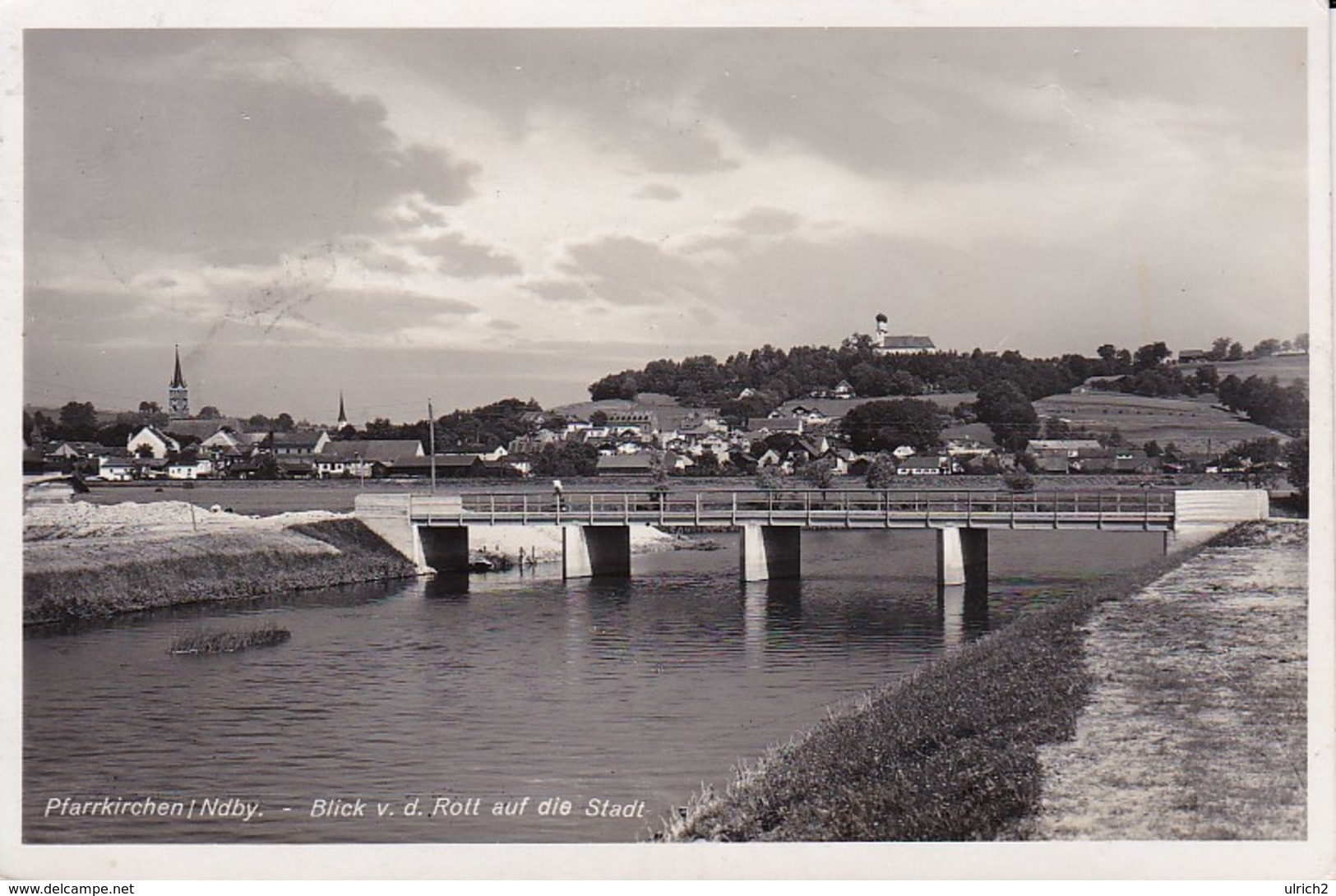 AK Pfarrkirchen - Blick V.d. Rott Auf Die Stadt - 1938 (38873) - Pfarrkirchen