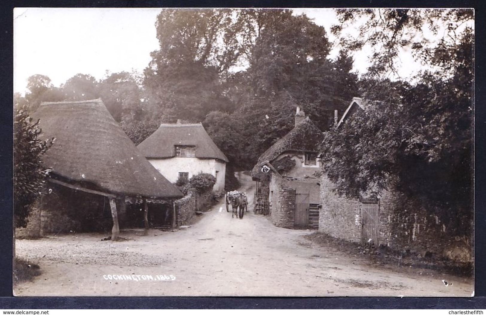 OLD PHOTOCARD ** COCKINGTON Near TORQUAY ** ANIMATED - Torquay