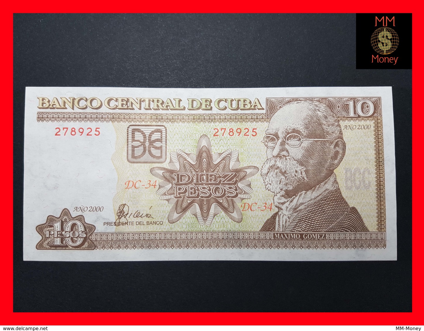 CUBA 10 Pesos 2000  P. 117   UNC - Cuba