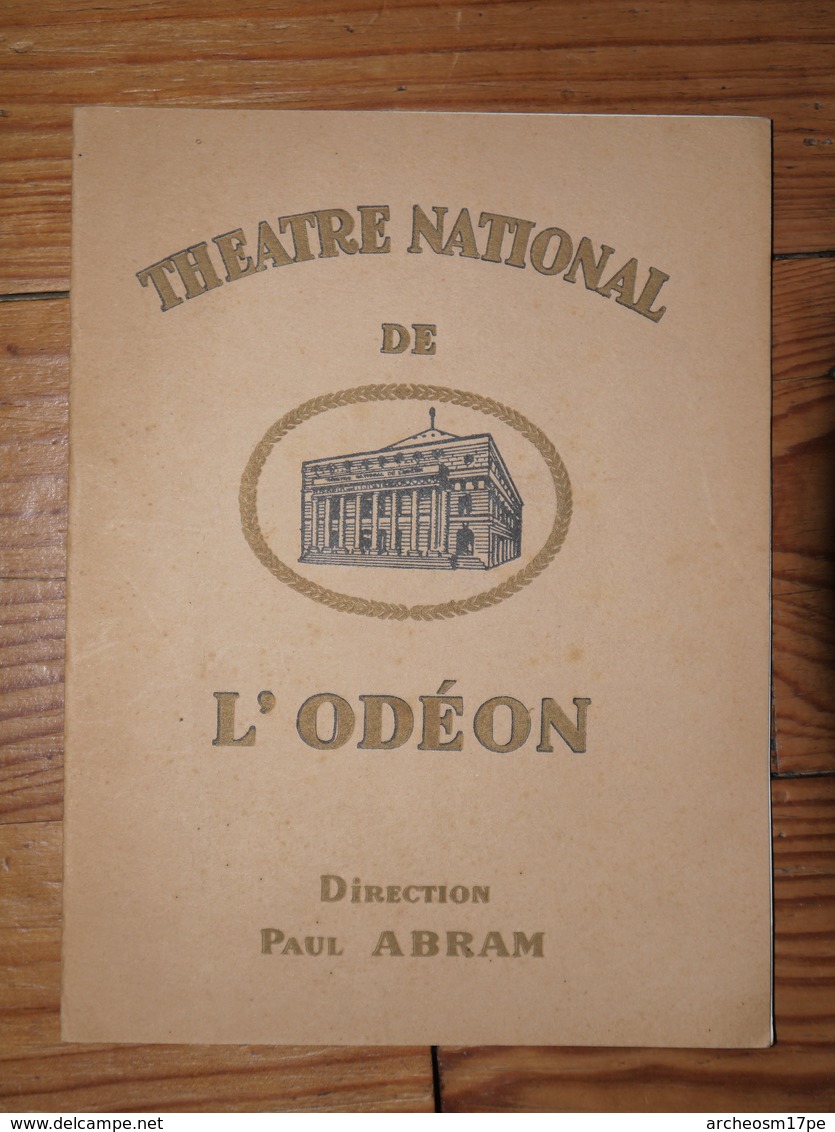 Album Programme Théâtre National De L'Odéon Paris Paul Abram Comédie Abbé Constantin 1938 Michèle Michel Bourdel Courtal - Autres & Non Classés