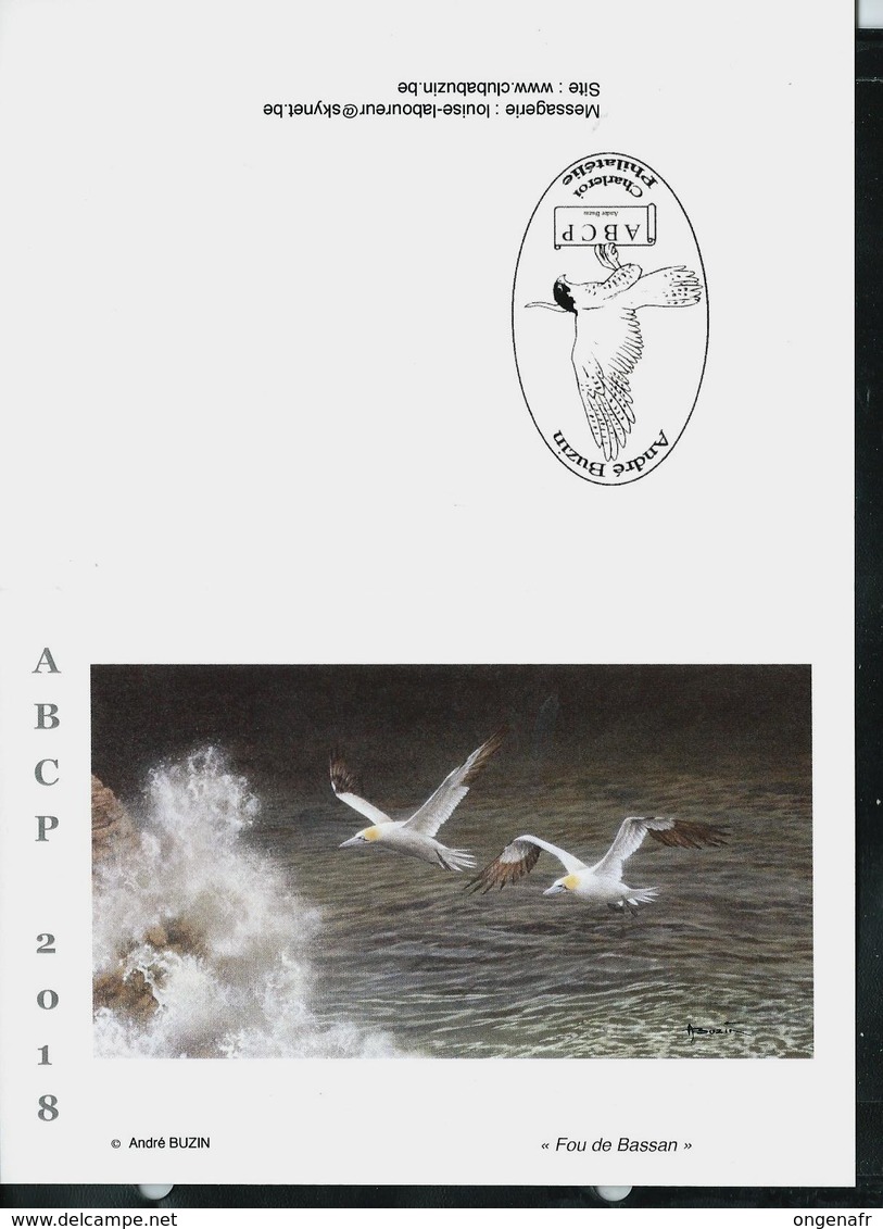 Carte Voeux 2018  Fou De Bassan - 1985-.. Oiseaux (Buzin)