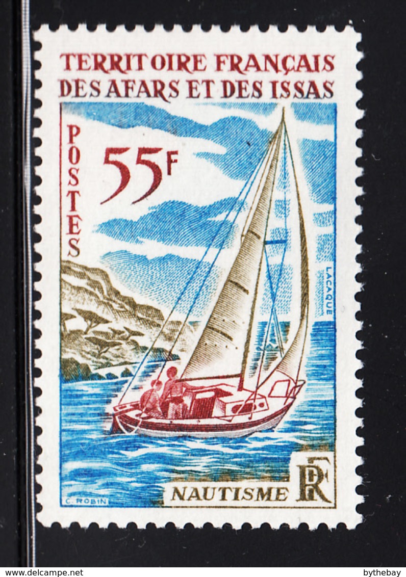 Afars & Issas 1970 MNH Scott #346 55fr Sailboat - Neufs