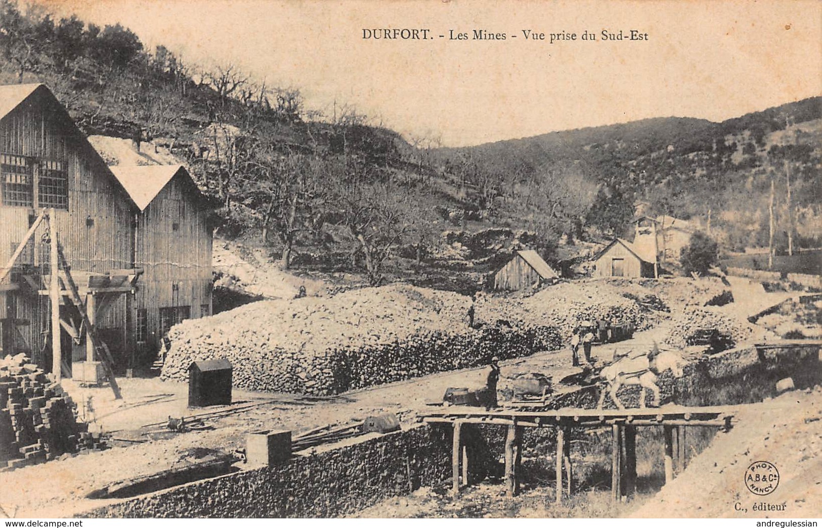 CPA DURFORT - Les Mines - Vue Prise Du Sud-Est - Autres & Non Classés