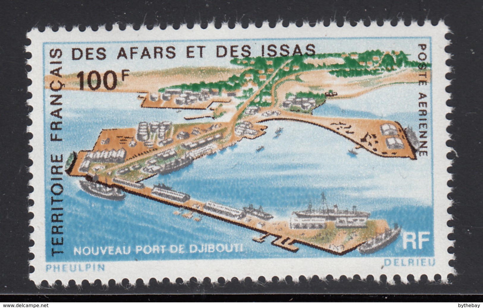 Afars & Issas 1972 MNH Scott #C61 100fr New Djibouti Harbour - Neufs