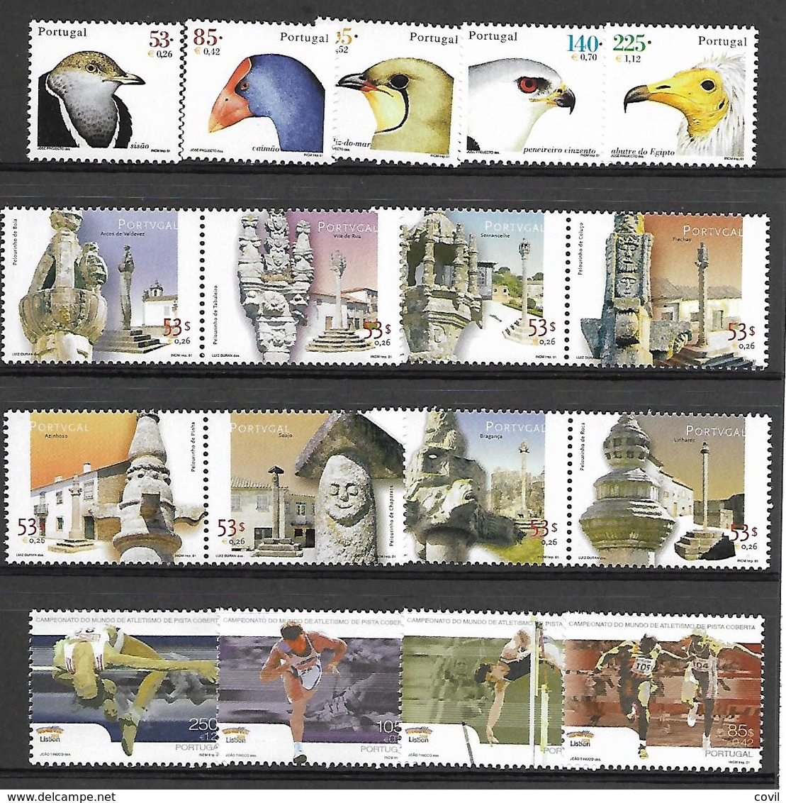 PORTUGAL-Continente Ano Completo/whole Year 2001 MNH   P81B - Années Complètes