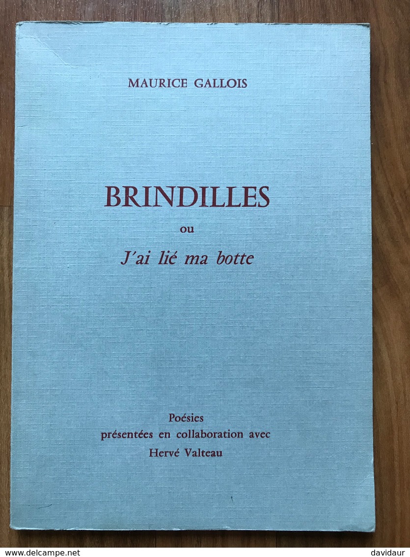 Maurice Gallois - Brindilles Ou J'ai Lié Ma Botte - Auteurs Français