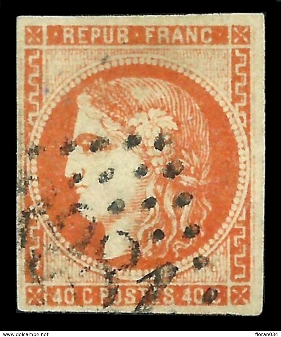 France N° 48 Obl. GC 3981 - Signé Calves - Cote 160 Euros - 1er Choix - 1870 Emissione Di Bordeaux