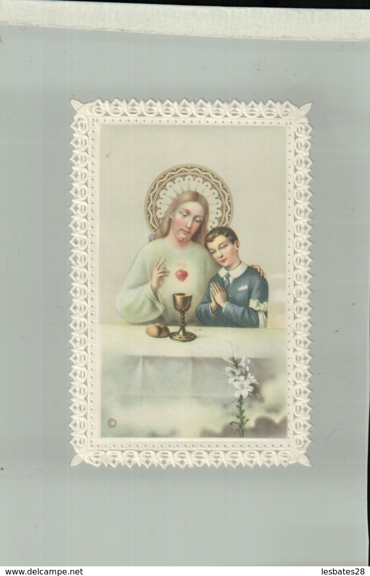 CANIVET Image Pieuse  Souvenir Dr Ma Communion Solennelle   Printed Robert Biau In Italy Jan 2019 Caniv - Images Religieuses