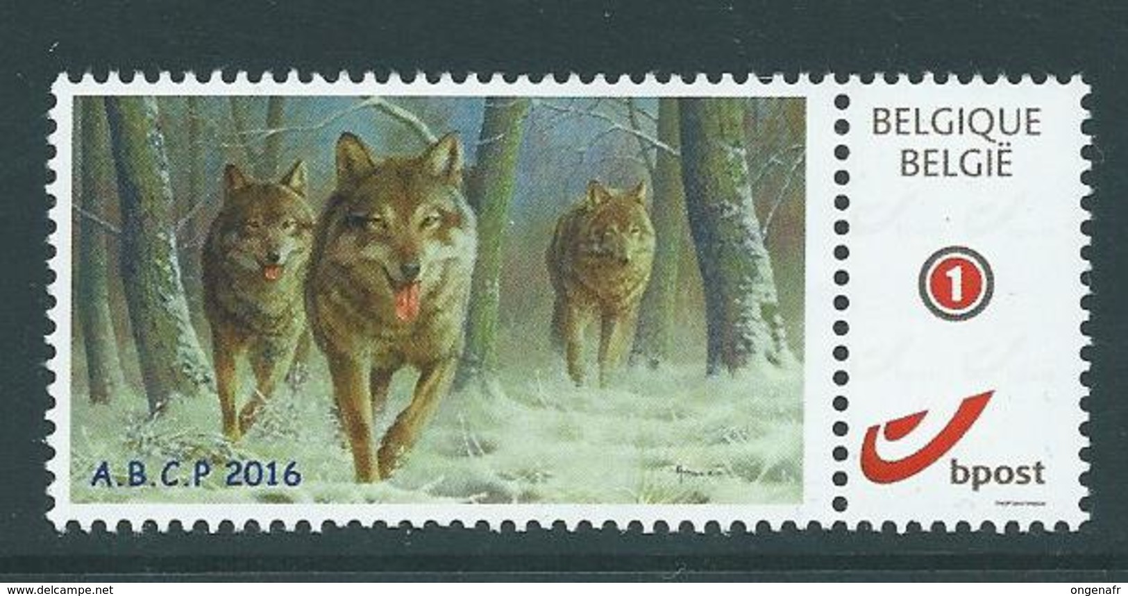 Duostamp Neuf (**)    Avec N° 4182  Loup D'Europe - 1985-.. Birds (Buzin)