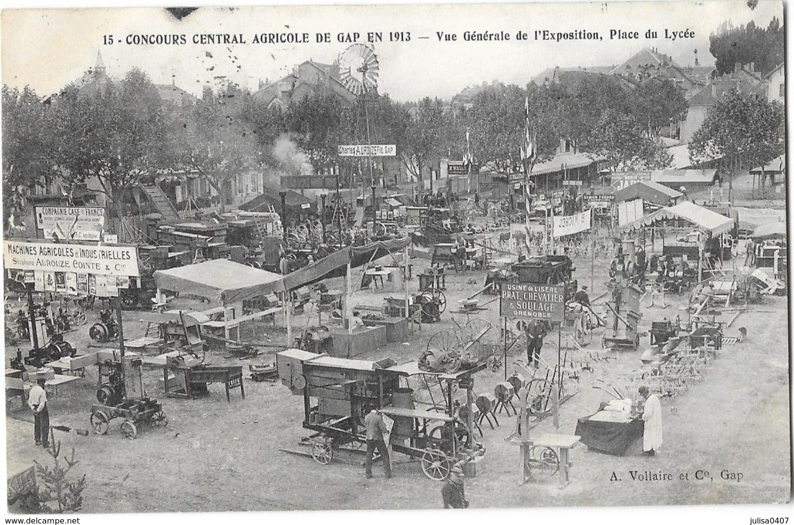 GAP (05) Concours Central Agricole 1913 Vue Générale De L'Exposition Place Du Lycée - Gap