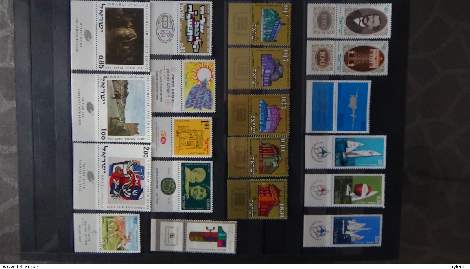 Belle collection d'Israël timbres, blocs, carnets tous **. Côte très sympa !!!