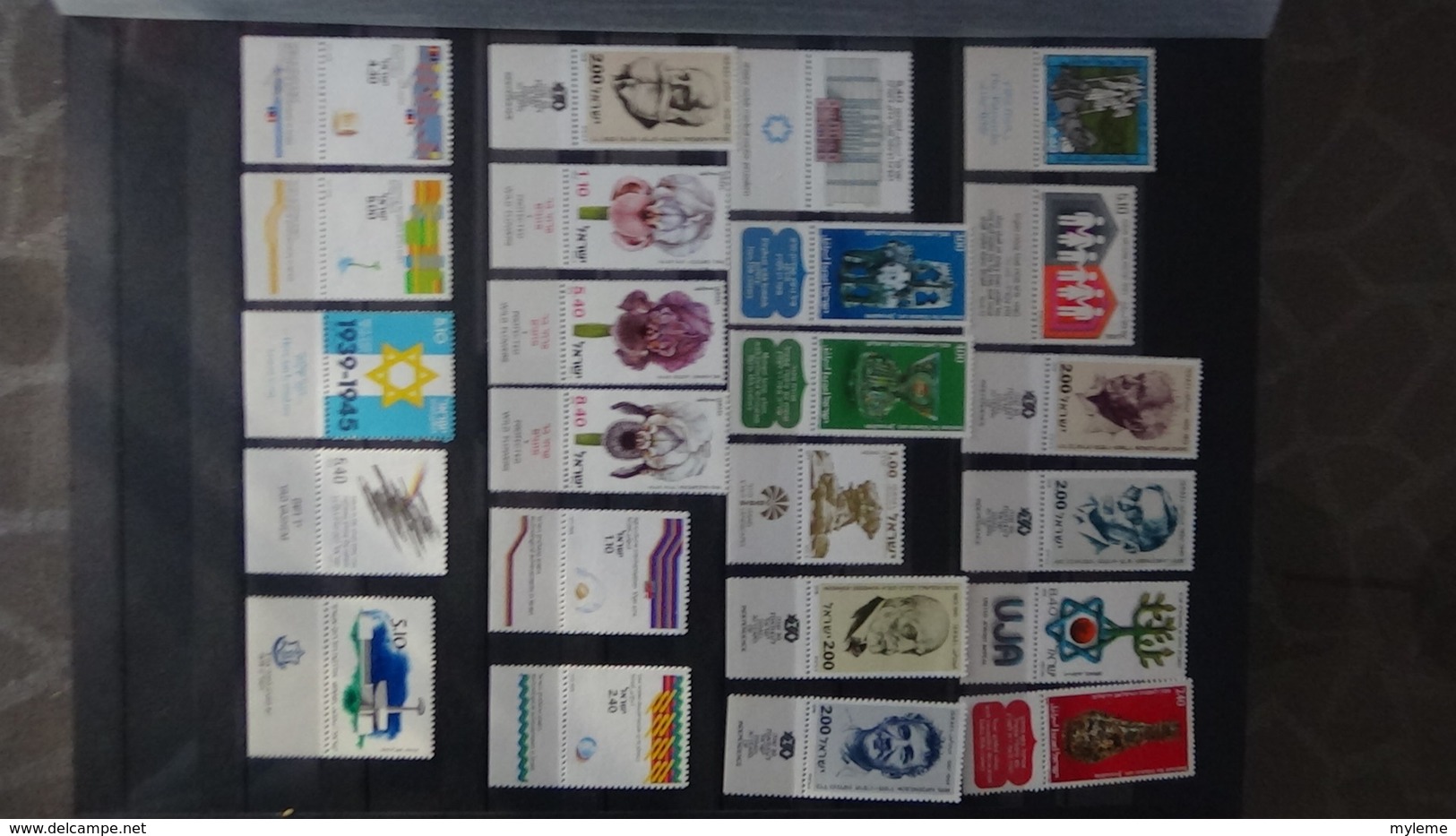 Belle collection d'Israël timbres, blocs, carnets tous **. Côte très sympa !!!