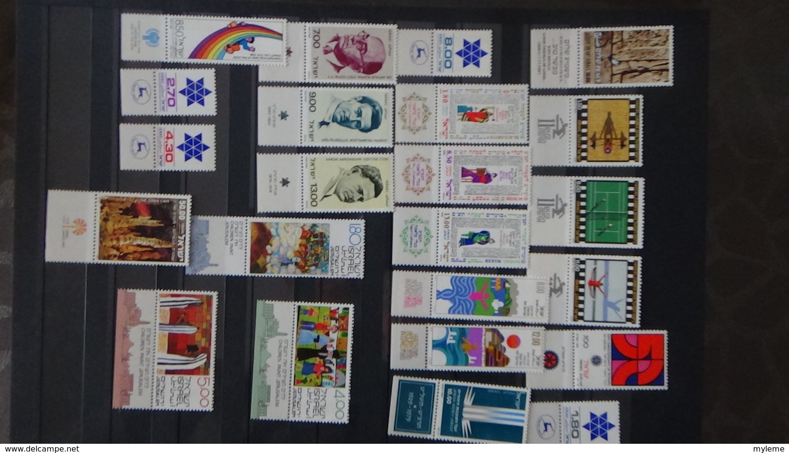 Belle collection d'Israël timbres, blocs, carnets tous **. Côte très sympa !!!