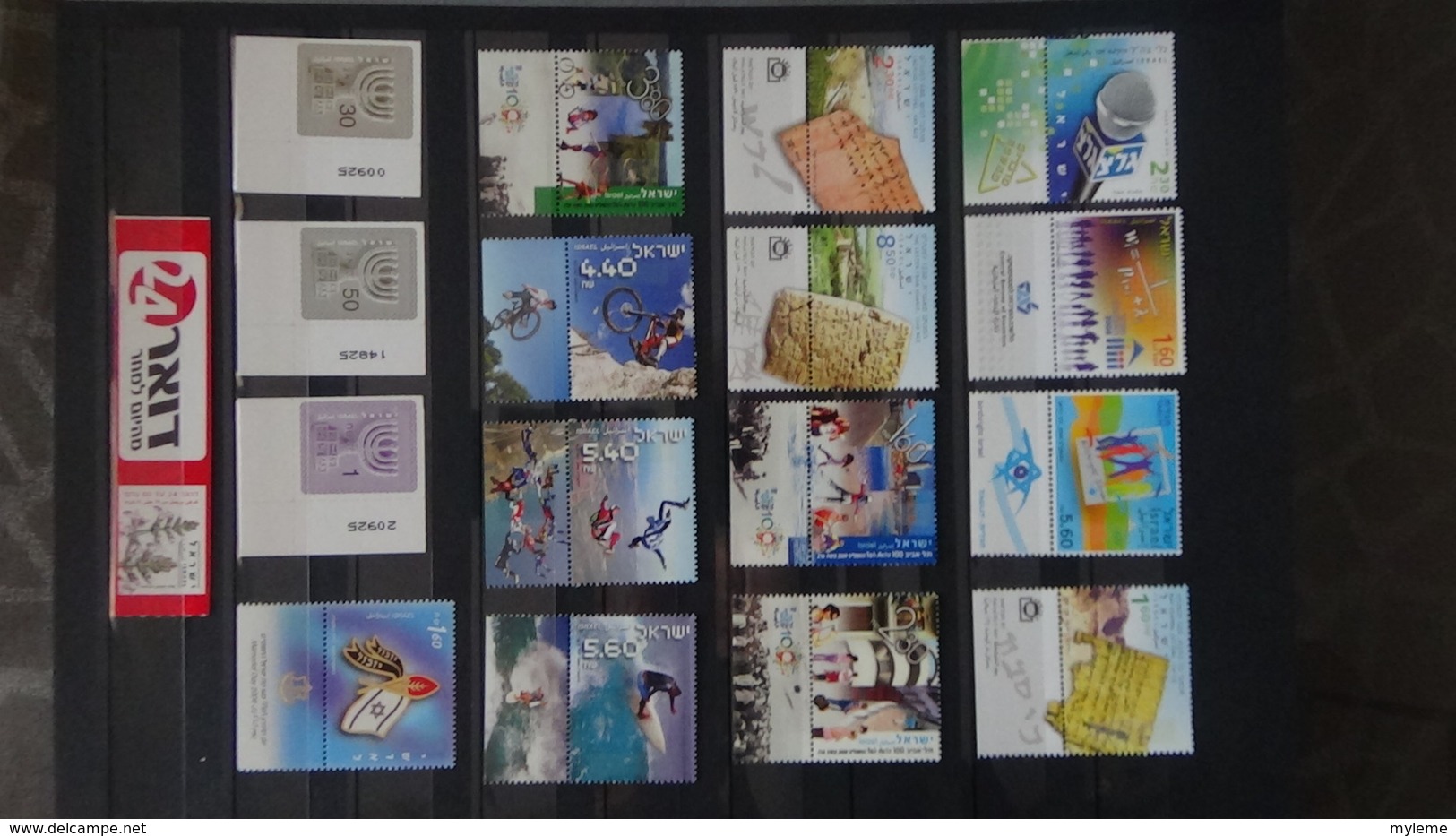 Belle collection d'Israël timbres, blocs, carnets tous **. Côte très sympa !!!