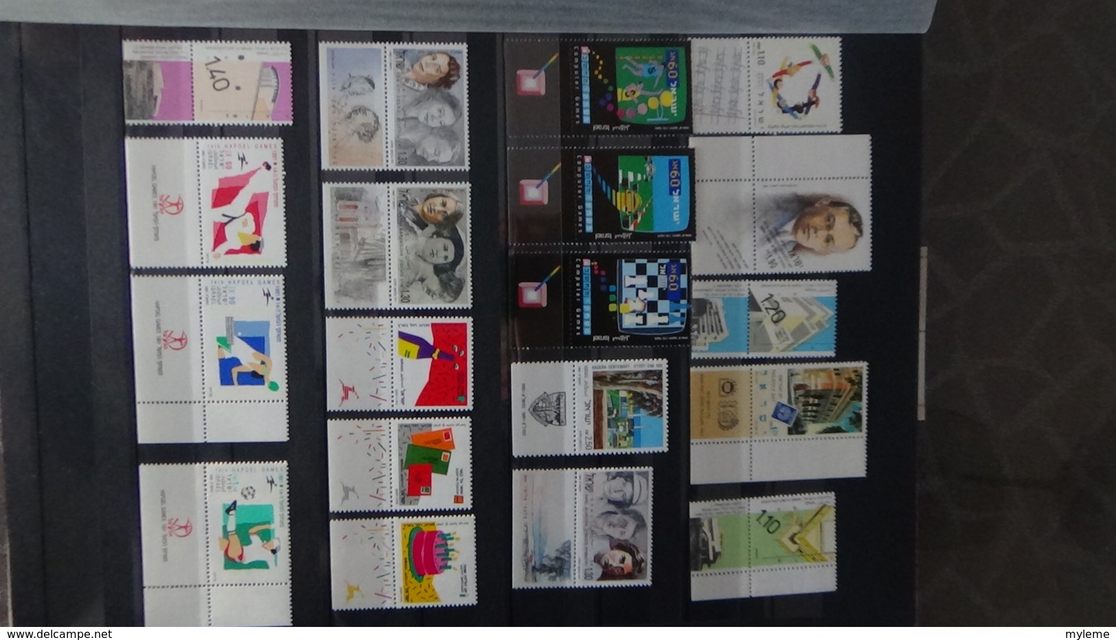 Belle collection d'Israël timbres, blocs, carnets tous **. Côte très sympa !!!