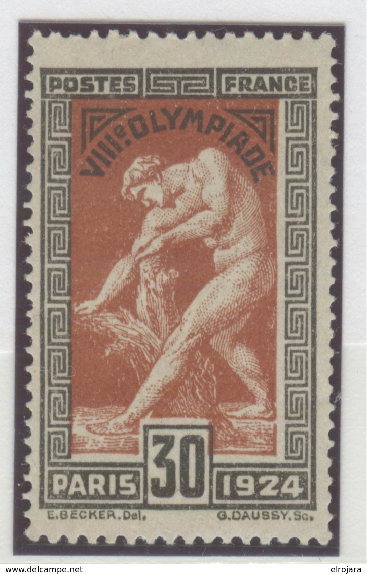 FRANCE 30 Fr. With Displaced Center Mint Without Hinge - Summer 1924: Paris