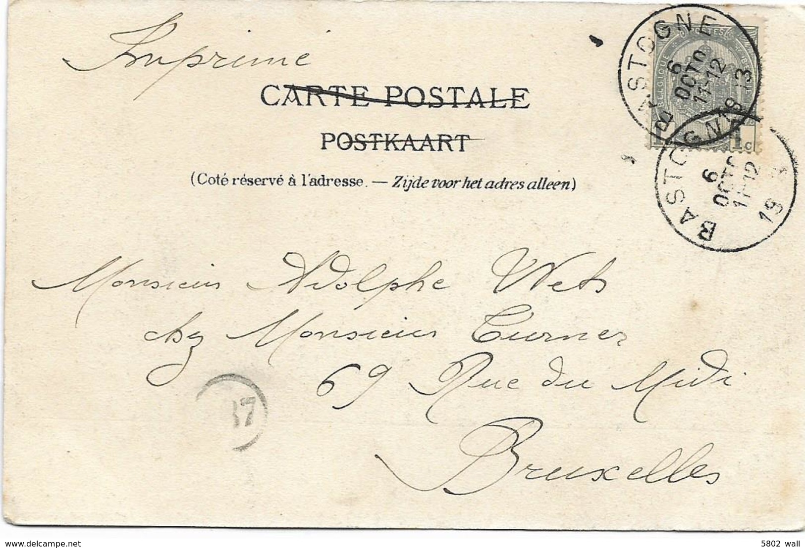 BASTOGNE : Drève Du Château De Isle-la-Hesse - 1909 - Bastogne